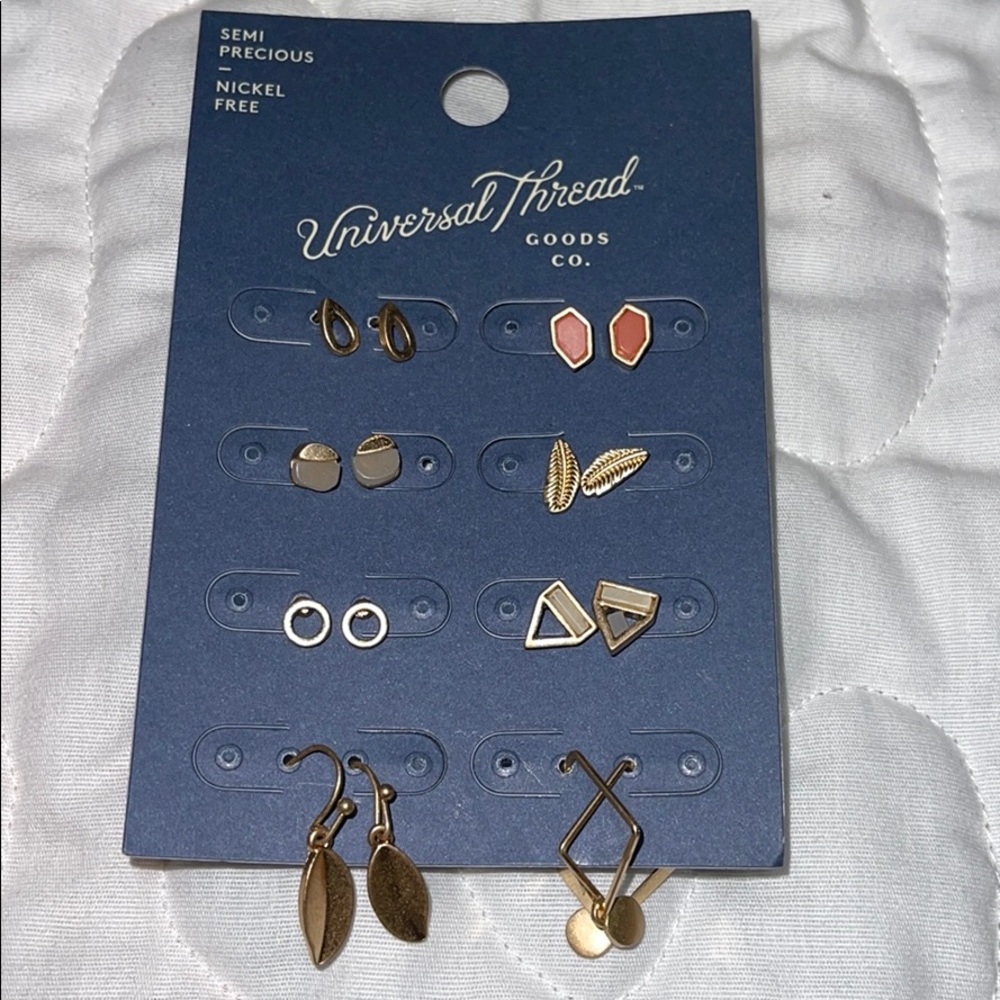Universal Thread Semi precious‎ earrings 8 …